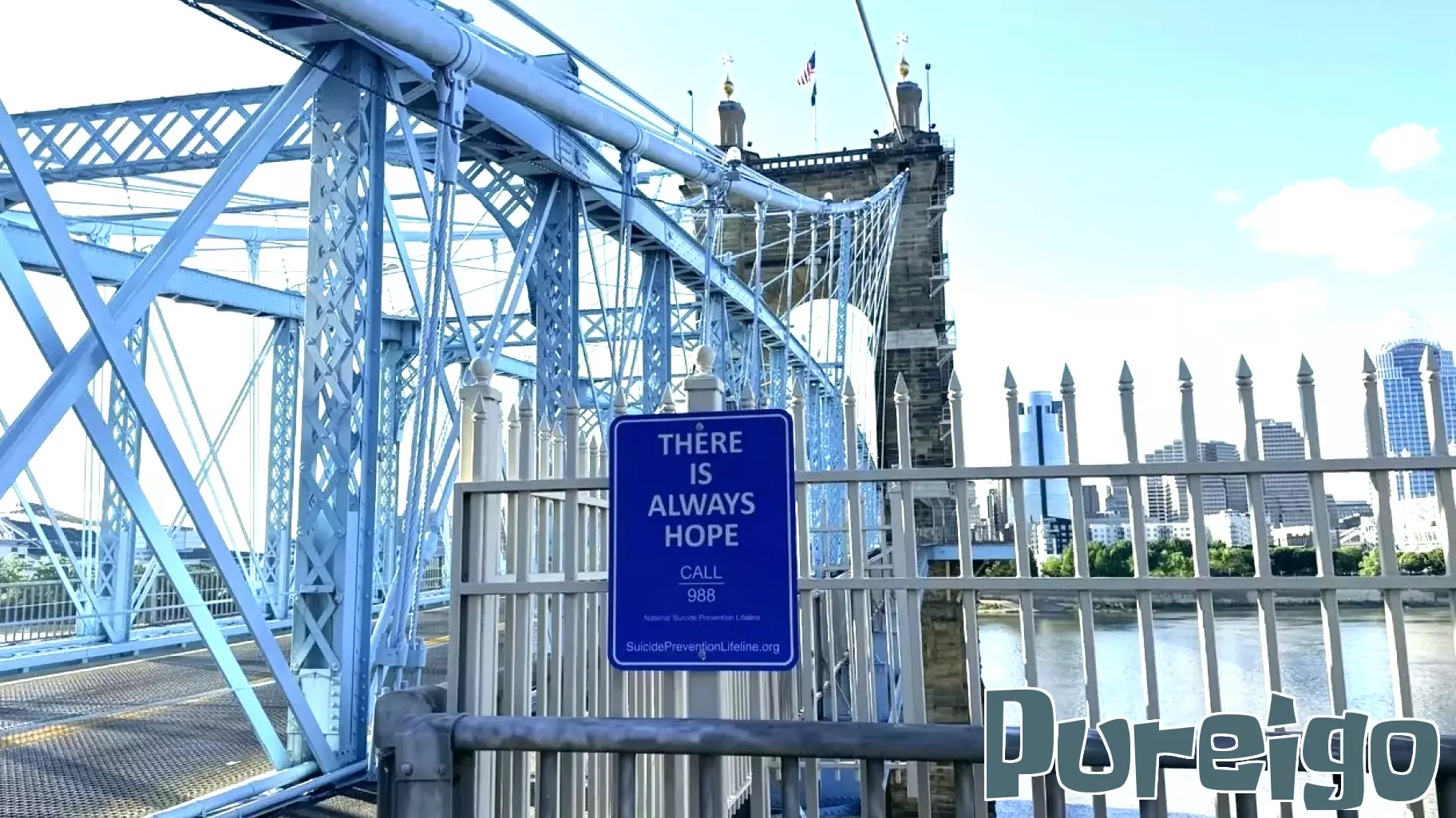 Kentucky adds mental health resource signs on Covington, Newport bridges