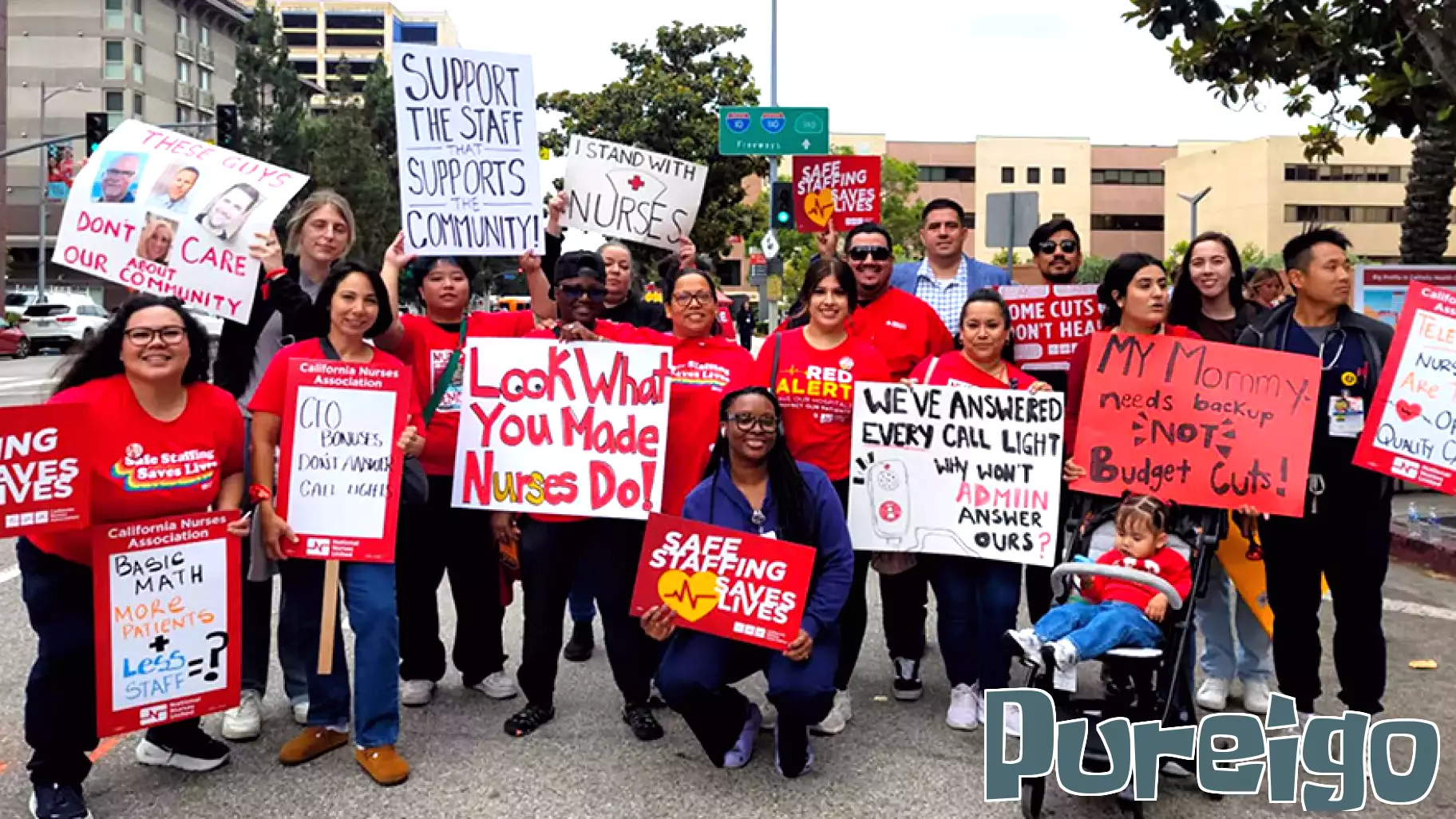 Registered nurses to protest layoffs at 17 CommonSpirit Health hospitals in California