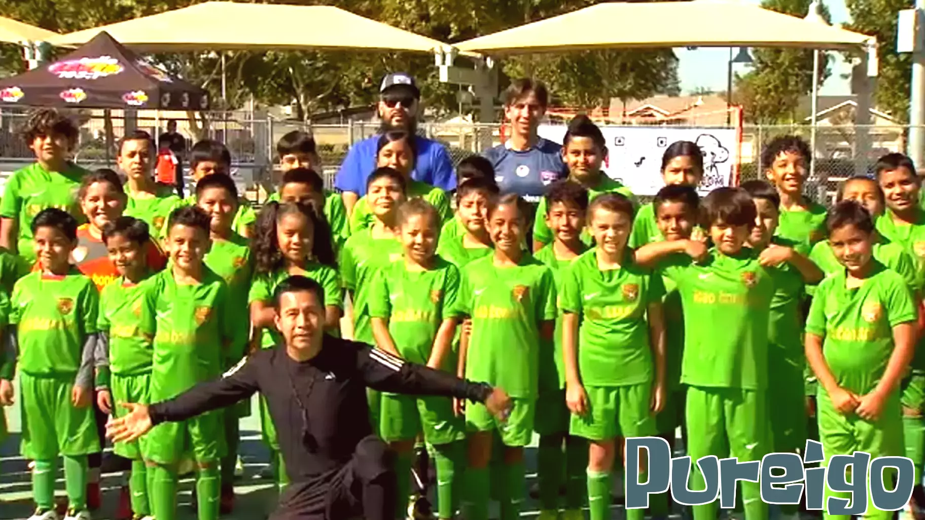 Young Athletes Connect with Pro Soccer Player at NW Fresno Health Fair
