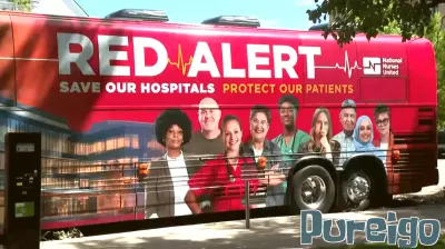 Nurses rally in Kalamazoo over concerns about federal health care funding changes